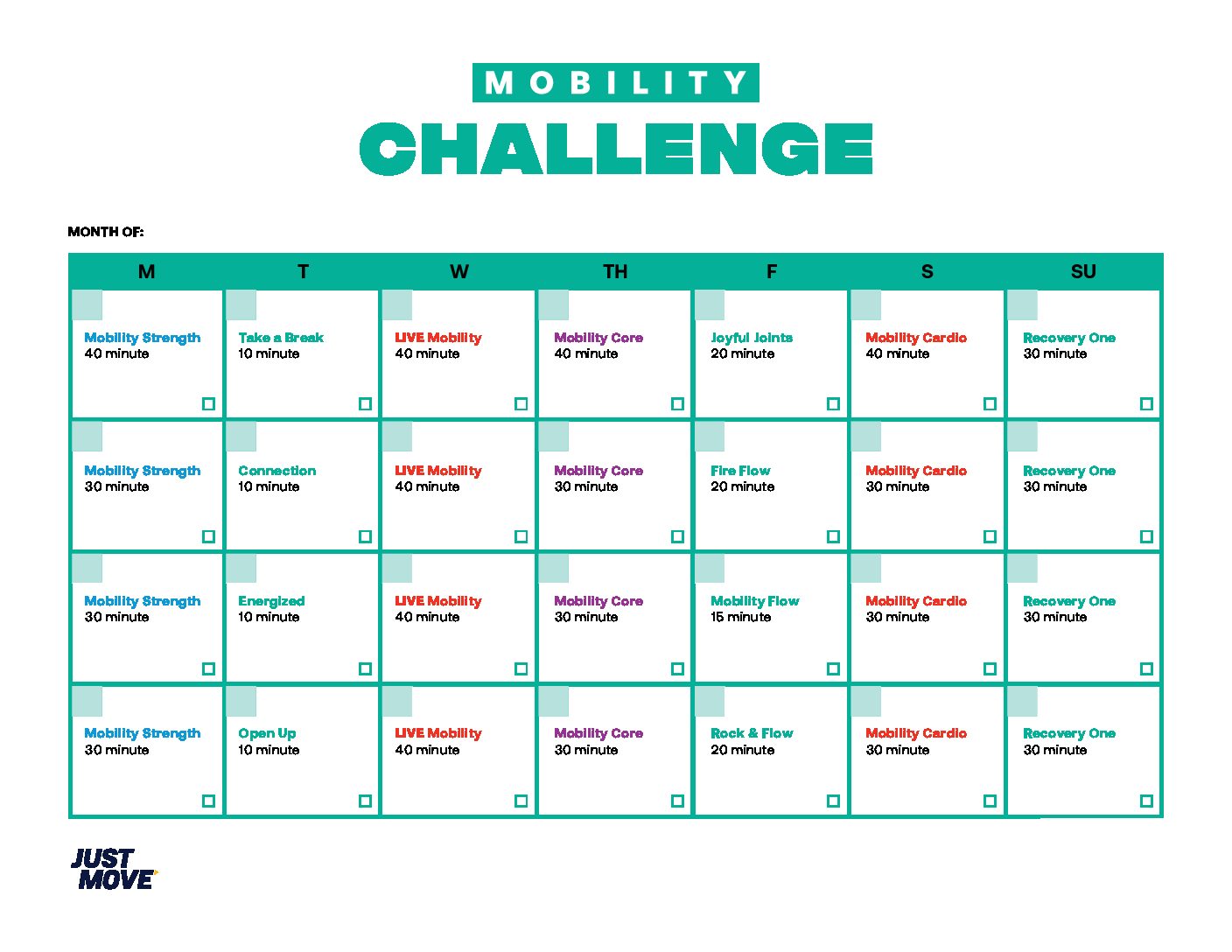 30-Day Joint Mobility Routine