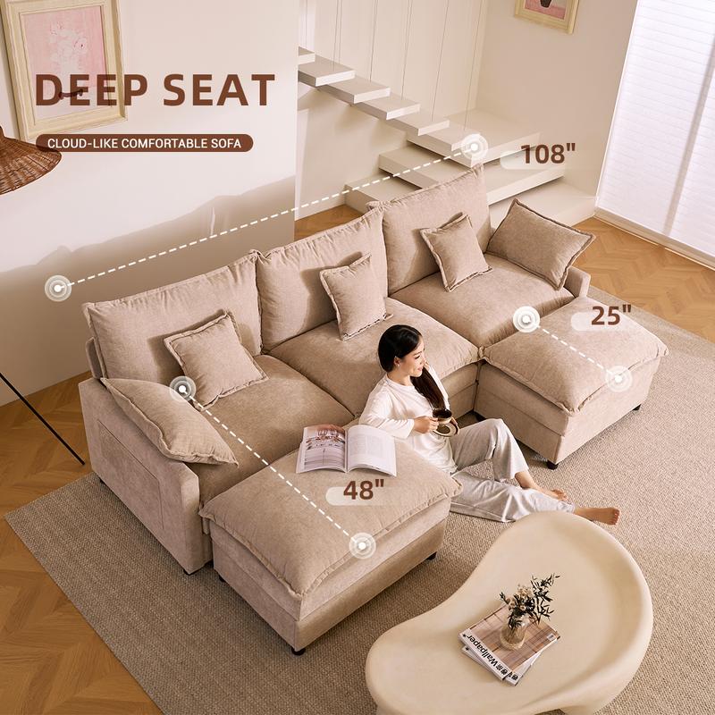 U-Shape Modular Cloud Sofa