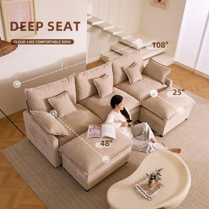 U-Shape Modular Cloud Sofa